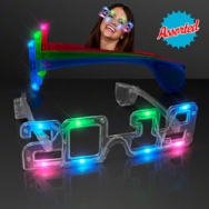 2019 Flashing LED Light Up Sunglasses In Assorted Colors