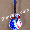 USA Guitar Flashing LED Blinky Pin