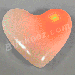 Aurora Heart Flashing LED Body Light Blinking Pin