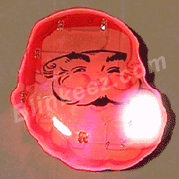 Classic Santa  Flashing LED Christmas Blinky Pin