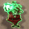 Ho Ho Ho Santa Flashing LED Christmas Blinky Pin