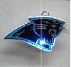�Carolina Panthers NFL Flashing Pin/Pendant Necklace