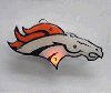 �Denver Broncos NFL Flashing Pin/Pendant Necklace