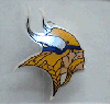 �Minnesota Vikings NFL Flashing Pin/Pendant Necklace