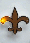 New Orleans Saints NFL Flashing Pin/Pendant Necklace
