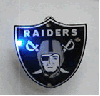 �Oakland Raiders  NFL Flashing Pin/Pendant Necklace