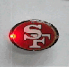�San Francisco 49ERS NFL Flashing Pin/Pendant Necklace