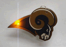 St. Louis Rams NFL Flashing Pin/Pendant Necklace