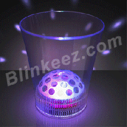 Light Up Flashing Disco Ball Projecting LED Cup