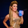 Blue  LED Flashing Light-Up Ice Water Glass