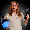Flashing Blue LED LightUp Beer Bucket