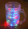 Multicolor LED Flashing Light-Up Double Layer Beer Mug