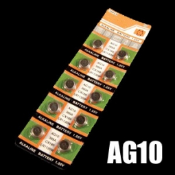 AG10 Alkaline Button Cell Battery (10-PC Carded)