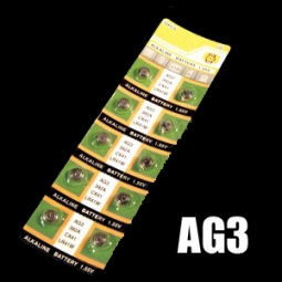 AG3 Alkaline Button Cell Battery (10 BATTERIES-CARDED)