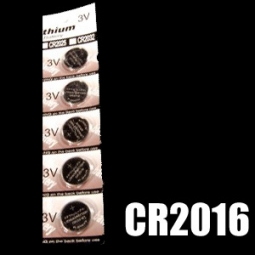 CR2016 Lithium Cell Button Battery (5-PC Carded)  {AKA: BR2016, DL2016}