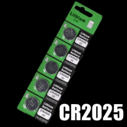 CR2025 Lithium Cell Button Battery (5-PC Carded)