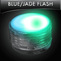 Blue-Jade Round Flashing Body Lights with Magnet