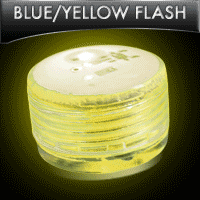 Blue-Yellow Round Flashing Body Lights with Magnet