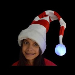 led light up santa hat