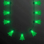 Christmas JUMBO TREE Light Strand Flashing Necklace