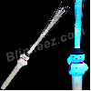 Flashing LED Fiber Optic Snowman Wand