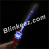 Flashing LED Fiber Optic Santa Wand
