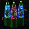 Flashing LED Mini Christmas Tree Glitter Lamp