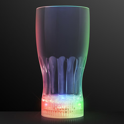 Flashing LED Light-Up Coke Glass (12 oz)