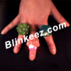 Soft Flashing LED Spike Rings