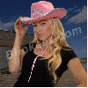 Country Western Pink Cowgirl Light Up Flashing Hat