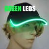 GREEN LED HAT