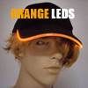 ORANGE LED HAT