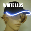 WHITE LED HAT