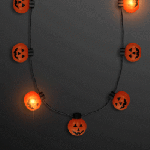 BIG Pumpkin LED Light up Halloween Necklace