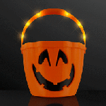 HALLOWEEN Pumpkin Light Up LED Trick-Or-Treat Candy Bucket