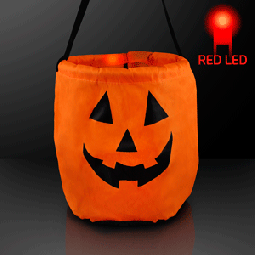 Light Up Pumpkin Trick-Or-Treat Halloween LED Bag