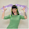 Purple Noodle Headband w/White LEDs