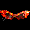NEW! Red LED Cool Bat Shape Flashing Sunglasses