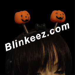 Pumpkin Flashing LED Light Up Headband Boppers