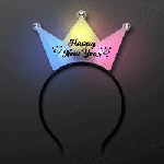 Happy New Year LED Light Up Headband Crown