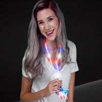 Flashing LED LightUp American Star Lanyard Necklace <img src=graphics/00000001/sfnt/OOS-tn.jpg>