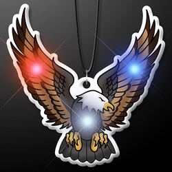 Soaring Eagle LED Light Up Blinky Pin Necklace