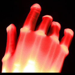 red light up gloves