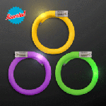 MARDI GRAS LED Light Up Curl Tube Wrap Bracelets (Assorted Colors)