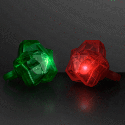 Christmas LED Sparkling Star Rings, Assorted Colors