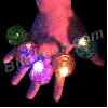 Assorted Huge Gem LightUp Flashing LED Rings