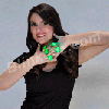 Green Flashing LED Blinking Glow Rings