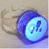 Rainbow LightUp Flashing LED Blinking Rings (each)