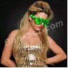 Green LED Hip Hop Sunglasses