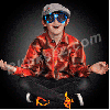 1960s Peace Symbol Flashing LED Retro Party SunGlasses